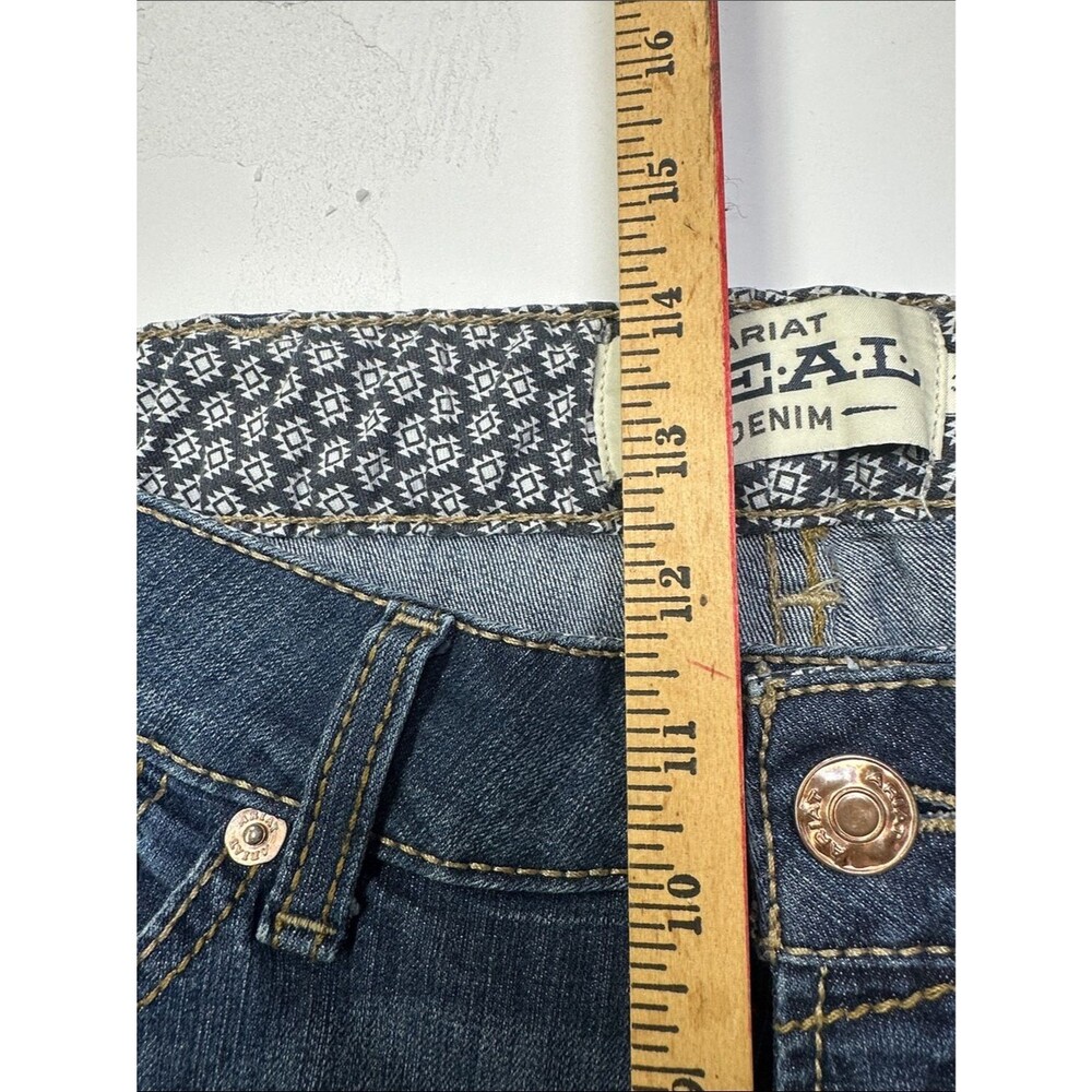 Ariat Real Rosa Jeans Perfect Rise Bootcut Stretch, 33 R, Ranch Ride Rodeo - Picture 11 of 13